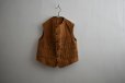 画像1: 40-50s French Brown Duck Waist Coat (1)