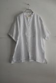 画像1: Tailor The Dress ワッシャーリネン タキシード ワイドシャツ (1)