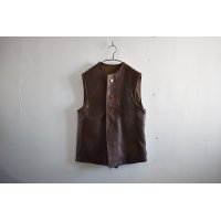 40s British Army Leather Jerkin Vest