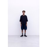 NO CONTROL AIR スパンポリエステルドレープカルゼ ワイドハーフパンツ