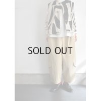 HAVERSACK リネンジャガード×ライトタフタ リバーシブルベスト
