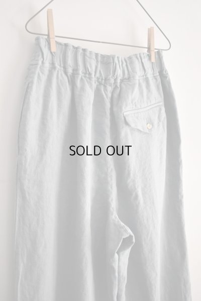 画像7: mono LABO リネン 裾タックワイドパンツ
