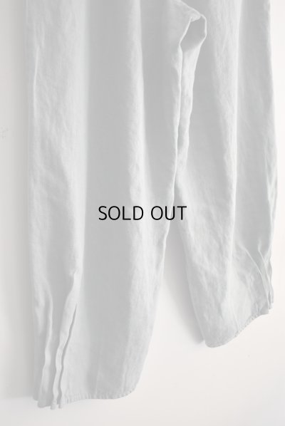 画像9: mono LABO リネン 裾タックワイドパンツ