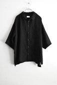 画像1: NO CONTROL AIR スラブトリアセテートガーゼ 6分袖シャツ (1)