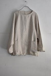 HAVERSACK リネンヘリンボーンラグランP/O