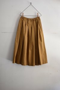 TRAVAIL MANUEL ウェザーコットン タックスカート