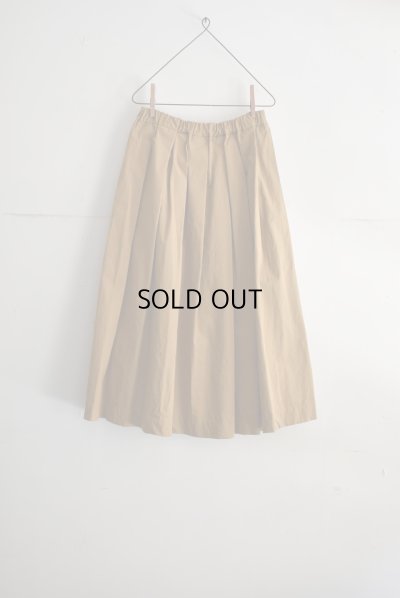 画像1: SALE20%OFF TRAVAIL MANUEL ウェザーコットン タックスカート
