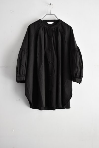 画像1: TANG ボイルコットン ボリュームスリーブシャツ