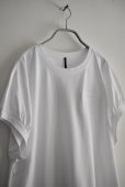 画像2: TANG ハイツイストコットン フレンチスリーブTee (2)