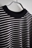 画像4: TRAVAIL MANUEL ミディ天竺ボーダースリットワイドTee