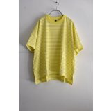 TRAVAIL MANUEL ミディ天竺ボーダースリットワイドTee