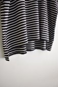 画像5: TRAVAIL MANUEL ミディ天竺ボーダースリットワイドTee