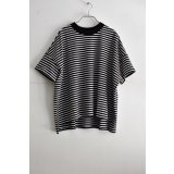 TRAVAIL MANUEL ミディ天竺ボーダースリットワイドTee