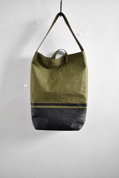画像2: Hand Paint army tent tote bag