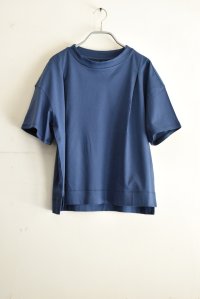 TANG スーピマスムース タックフロントクロップTee