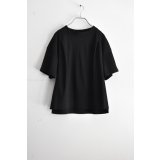 TANG スーピマスムース タックフロントクロップTee