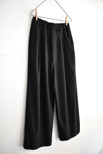 画像2: SALE 20%OFF TRAVAIL MANUEL レーヨンリネンストレッチ 2タックワイドパンツ