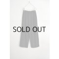 SALE 30%OFF TRAVAIL MANUEL レーヨンリネンストレッチ 2タックワイドパンツ