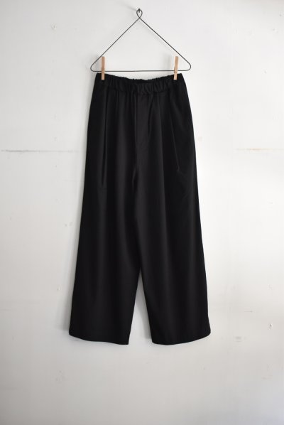 画像1: SALE 20%OFF TRAVAIL MANUEL レーヨンリネンストレッチ 2タックワイドパンツ