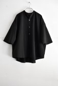 画像1: TRAVAIL MANUEL ハイツイストストレッチ バンドカラーSH (1)