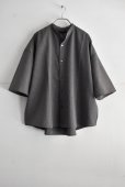 画像2: TRAVAIL MANUEL ハイツイストストレッチ バンドカラーSH (2)
