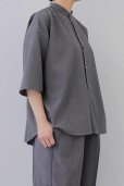 画像1: TRAVAIL MANUEL ハイツイストストレッチ バンドカラーSH (1)