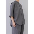 TRAVAIL MANUEL ハイツイストストレッチ バンドカラーSH