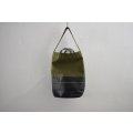 Hand Paint army tent tote bag