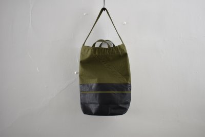 画像1: Hand Paint army tent tote bag