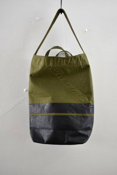 画像2: Hand Paint army tent tote bag
