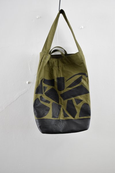 画像2: Hand Paint army tent tote bag