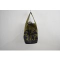 Hand Paint army tent tote bag