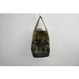 Hand Paint army tent tote bag