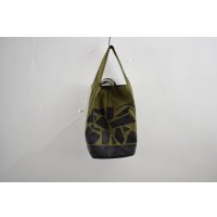 Hand Paint army tent tote bag