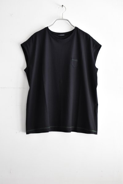 画像1: mono LABO 強撚天竺 オーバーサイズフレンチTee
