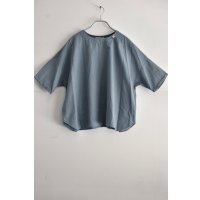 mono LABO コットンリネンストライプ Tブラウス