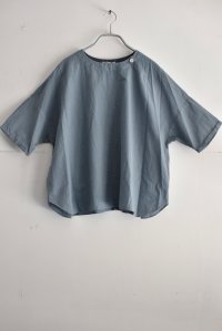 mono LABO コットンリネンストライプ Tブラウス