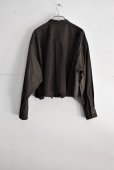 画像7: HAVERSACK 墨染ブロード バンドカラー フリルSH