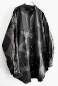 画像4: HAVERSACK ブラッシュドプリント バンドカラーシャツ