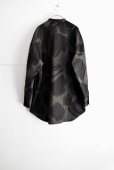 画像9: HAVERSACK ブラッシュドプリント バンドカラーシャツ