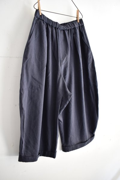 画像4: TANG リネンコットンツイル クロップド ボリュームパンツ