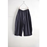 TANG リネンコットンツイル クロップド ボリュームパンツ