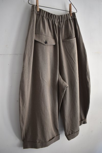 画像8: TANG リネンコットンツイル クロップド ボリュームパンツ