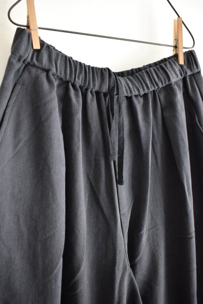 画像5: TANG リネンコットンツイル クロップド ボリュームパンツ