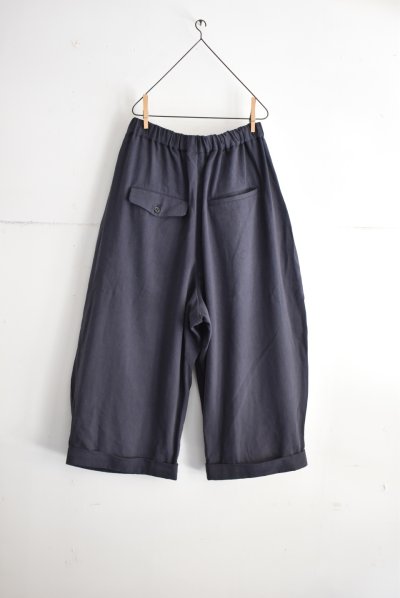 画像7: TANG リネンコットンツイル クロップド ボリュームパンツ