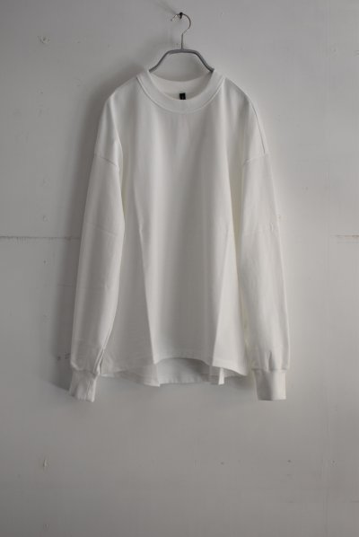 画像1: TRAVAIL MANUEL ミディ天竺 バックラウンドTee