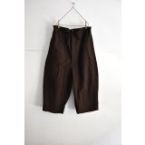 HAVERSACK 泥染め風コットンフランネル オーバーサイズワイドパンツ