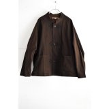 HAVERSACK 泥染め風コットンフランネル ラグランアウタージャケット