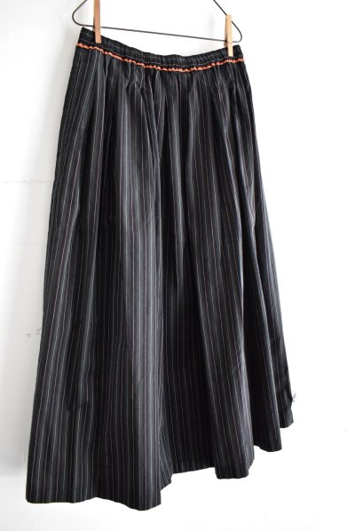 画像2: vmヴ―ム マルチストライプ タックギャザースカート