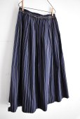 画像7: vmヴ―ム マルチストライプ タックギャザースカート (7)